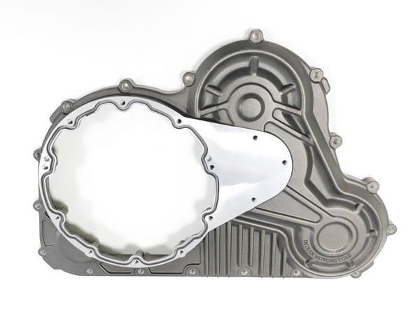 อัลลูมิเนียมสลัด die casting อะไหล่ มอเตอร์ไซค์เครื่องยนต์ ไดรฟ์หลัก Cover Powder Coating